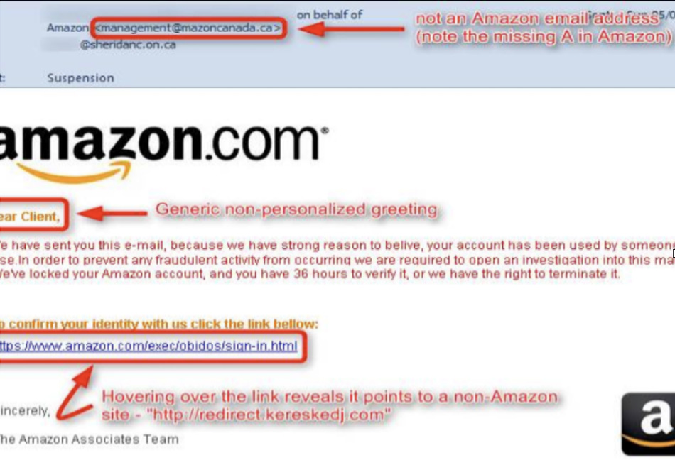 fake amazon login identity theft